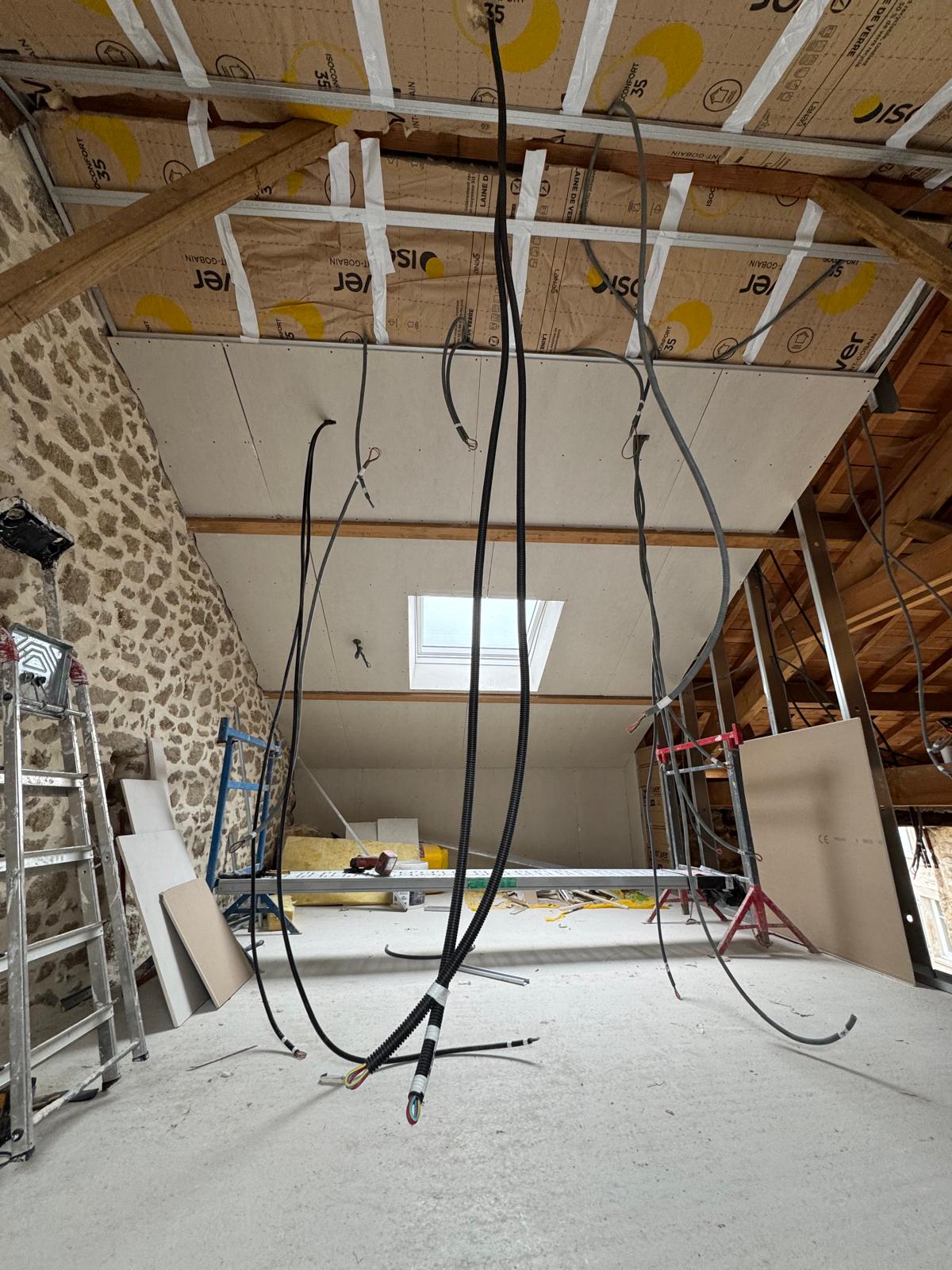 Combles en travaux - isolation et structure